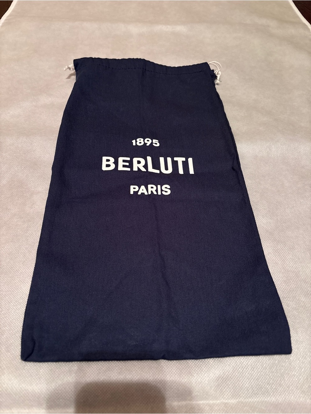 Berluti Navy Drawstring Toiletry Pouch